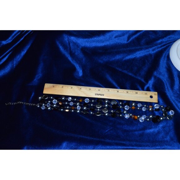 Premier Designs Mix It Up Necklace Faux Pearls Mother of Pearl Shell Beads - Picture 4 of 5